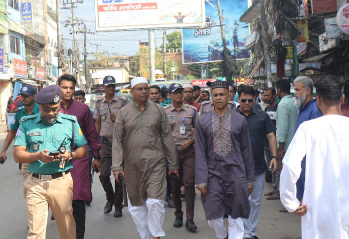 সরেজমিনে পরিদর্শন করেন সিলেট মেট্রোপলিটন পুলিশ