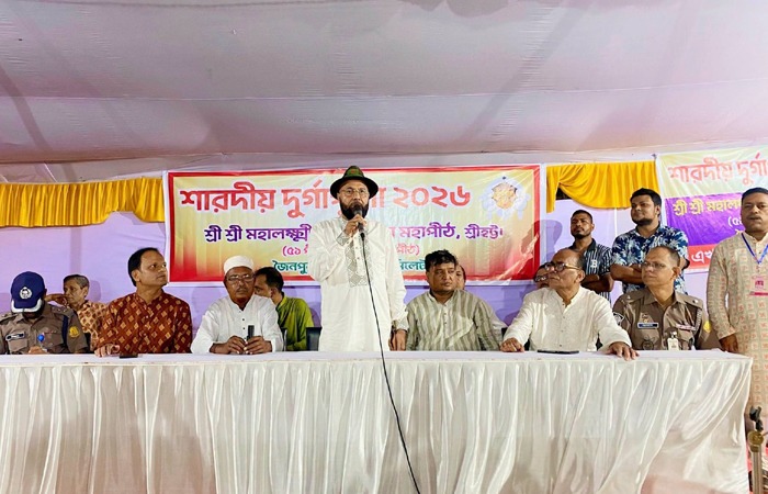 বালাগঞ্জ ও দক্ষিণ সুরমায় পূজামণ্ডপ পরিদর্শন করলেন আব্দুল মালিক এমপি